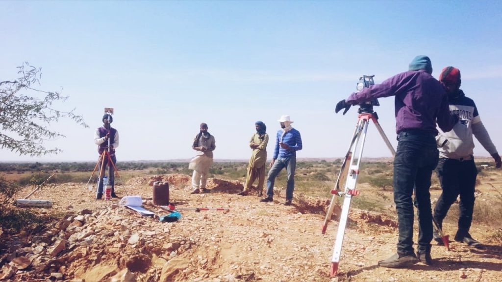 Topography survey at BNB site in Jhampir