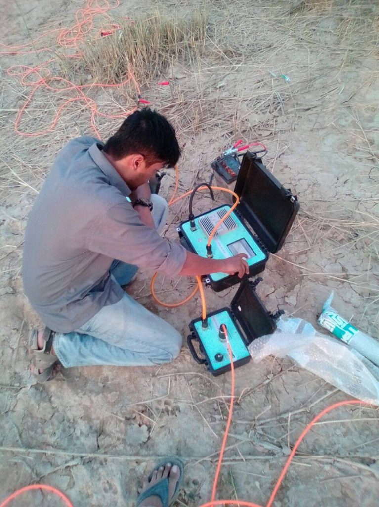 2D3D profiling execution in progress by field team at Bahria Icon Tower