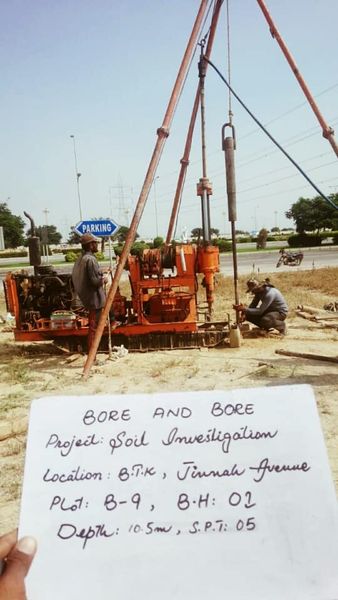 Soil investifgation work in progress by BNB team