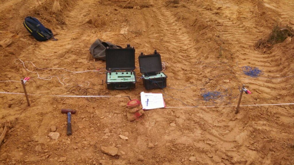 Electrical Resistivity Survey during field exectuion at DHA Multan for water Delination